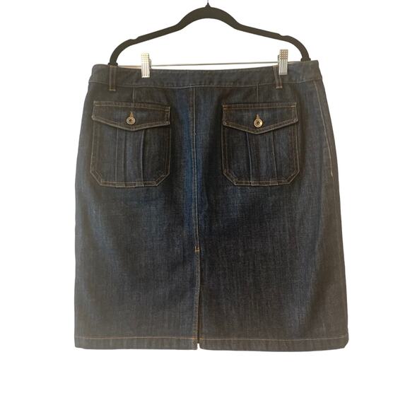 Banana Republic Vintage Y2K Denim Jean Skirt Women's Stretch Size 14 Classic - Picture 2 of 7